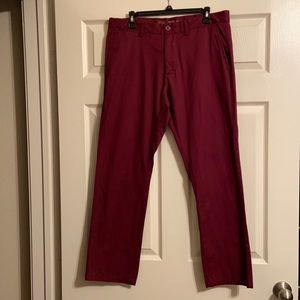 Old Navy Men Maroon Chino Pants